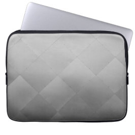 Shiny Modern Checkered Metal Silver Laptopschutzhülle