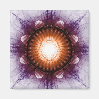 Shiny-mystische rote violette Ornamente Magnet