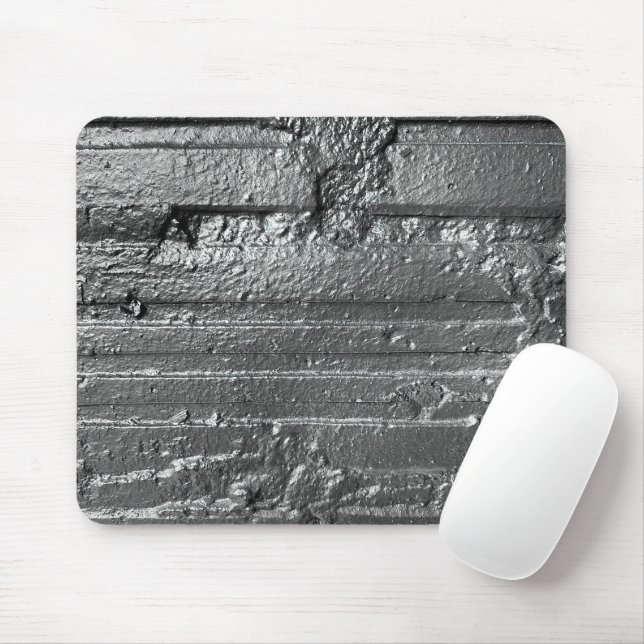 Shiny Pewter Painted Wall Mousepad (Mit Mouse)