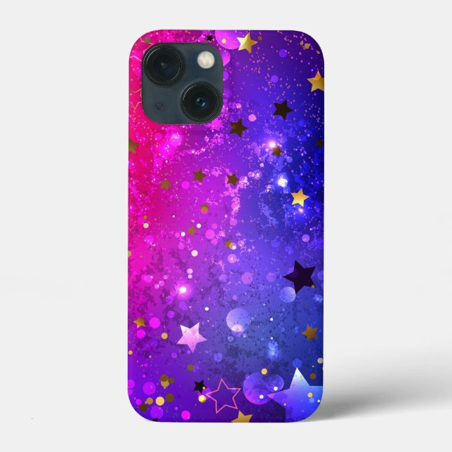 Shiny Pink Blue Background Case-Mate iPhone Hülle (Rückseite)