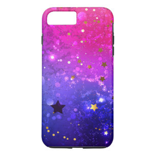 Shiny Pink Blue Background Case-Mate iPhone Hülle