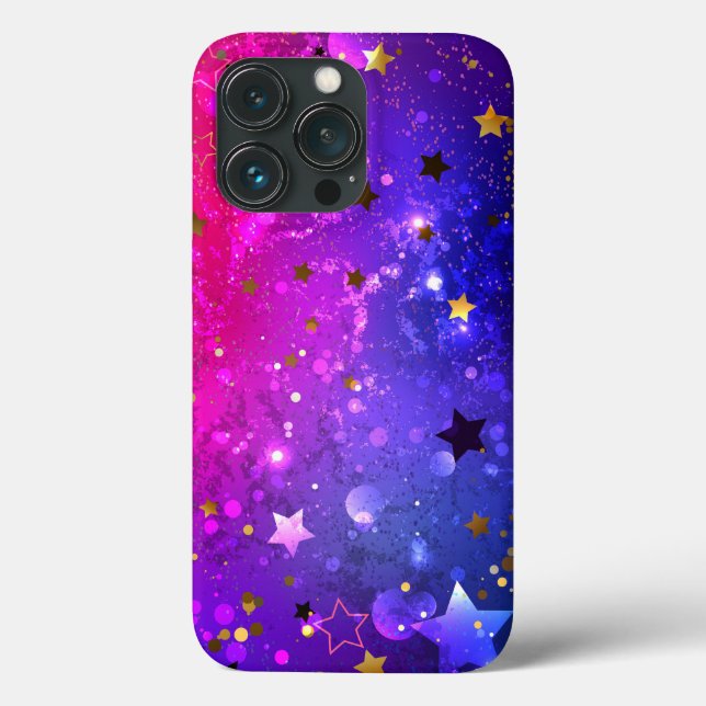 Shiny Pink Blue Background Case-Mate iPhone Hülle (Rückseite)