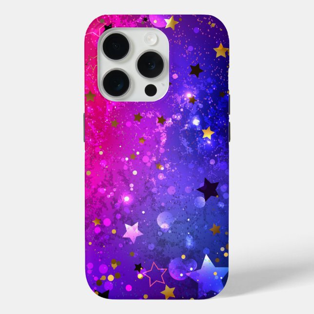 Shiny Pink Blue Background Case-Mate iPhone Hülle (Rückseite)