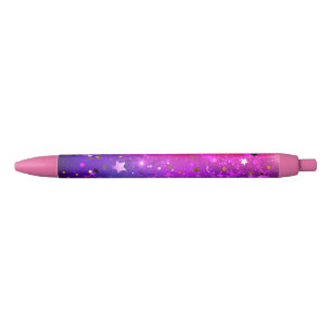 Shiny Pink Blue Background Kugelschreiber