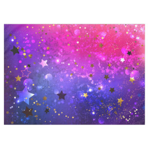 Shiny Pink Blue Background Tischdecke