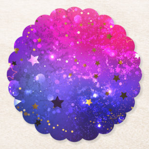 Shiny Pink Blue Background Untersetzer