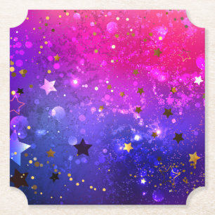 Shiny Pink Blue Background Untersetzer