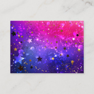Shiny Pink Blue Background Visitenkarte