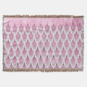 Shiny Pink Glitzer Meerjungfrau Fischskala Decke