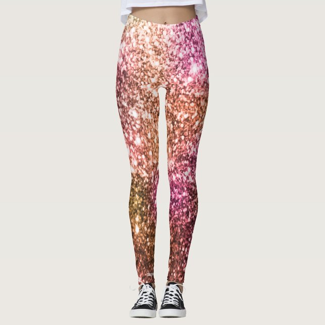Shiny Pink Leggings (These leggings won't lose their shape so get comfy and look cool with your own unique pair.)