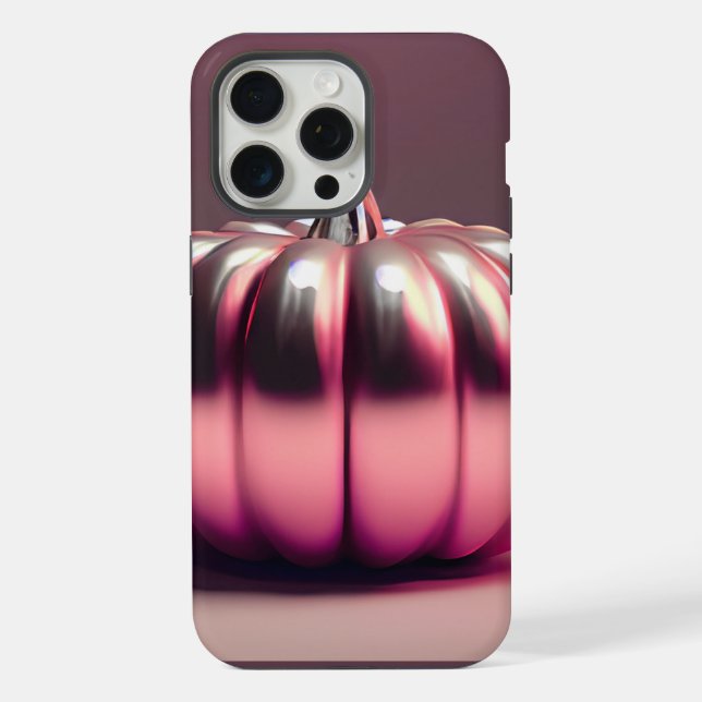 Shiny Pink Pumpkin iPhone Hülle (Rückseite)