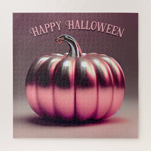 Shiny Pink Pumpkin Puzzle (Vertikal)