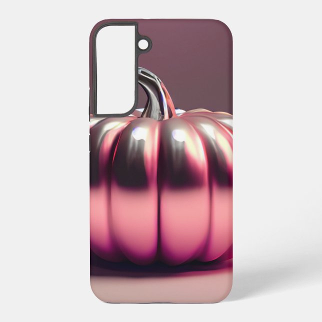 Shiny Pink Pumpkin Samsung Galaxy Hülle (Rückseite)