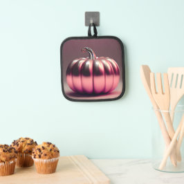 Shiny Pink Pumpkin Topflappen