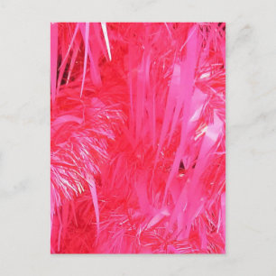 Shiny Pink Weihnachtsbaum Feiertagspostkarte