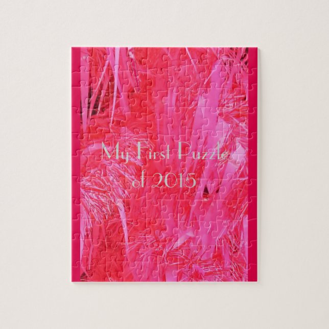 Shiny Pink Weihnachtsbaum Puzzle (Vertikal)