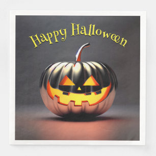 Shiny Pumpkin Halloween Serviette