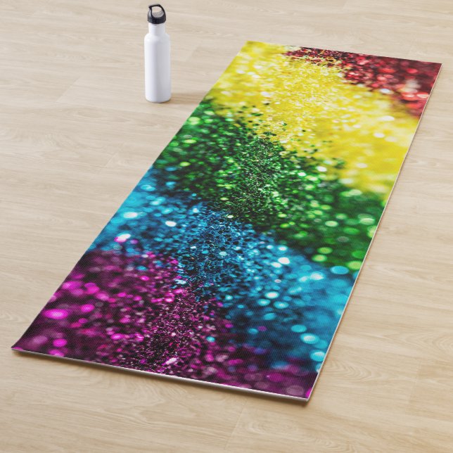 Shiny Rainbow Glitzer Yoga Mat Yogamatte (Beispiel)