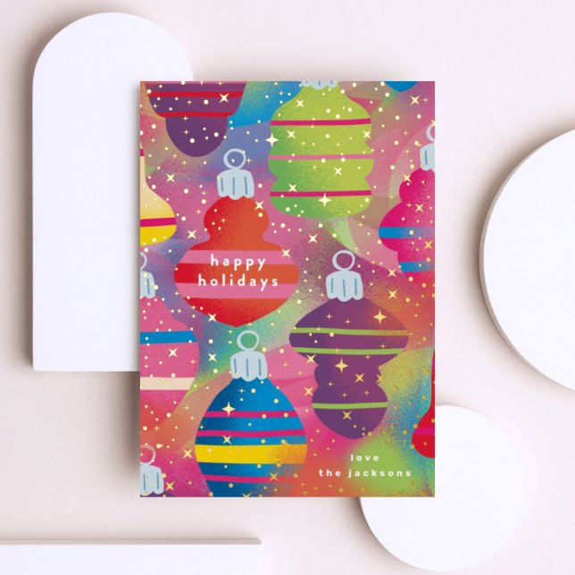 Shiny Rainbow Ornaments Folieneinladung (Von Creator hochgeladen)