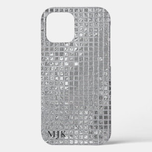Shiny Silver Foil Squares Case-Mate iPhone Hülle