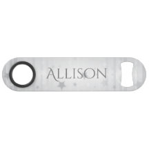 Shiny Silver Stars Personalisiert Bottle Opener