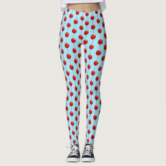 Shiny Simple Red Balloons Geburtstagsparty Pattern Leggings
