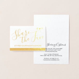 Shiny Social Media Hashtag Sign in REAL Folienkarte