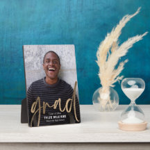 Shiny Strokes Abschluss Keepake Desktop Plaque