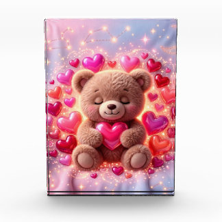 Shiny Teddy Love Photo Block 💖Photo Block