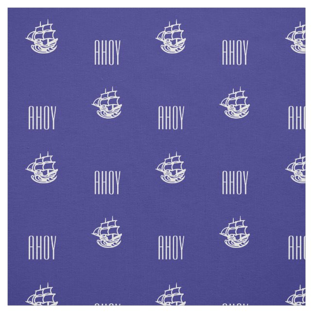 Ship Ahoy Fabric Stoff (Muster)