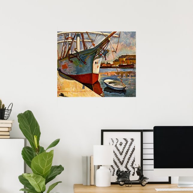 Ship at Le Havre, Georges Braque, Poster (Heimbüro)