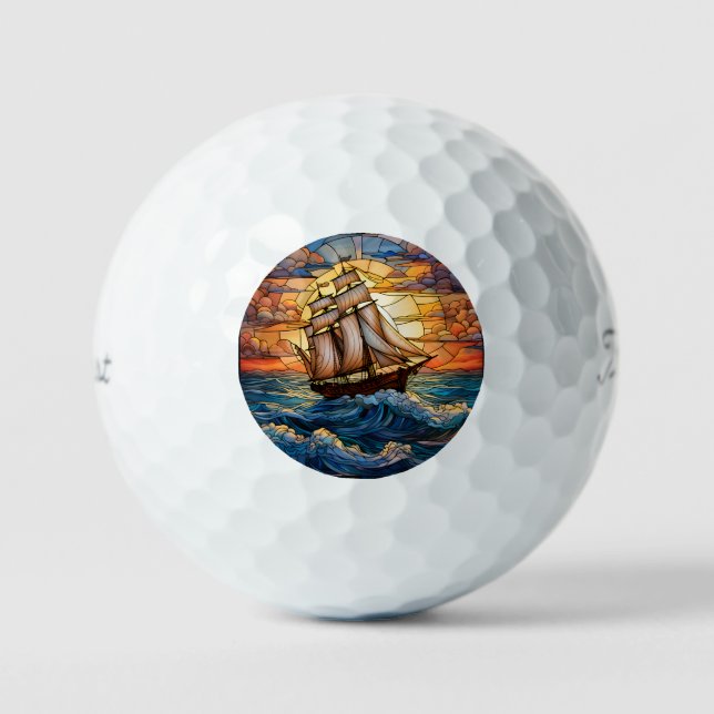 Ship Golf Balls Golfball (Vorderseite)