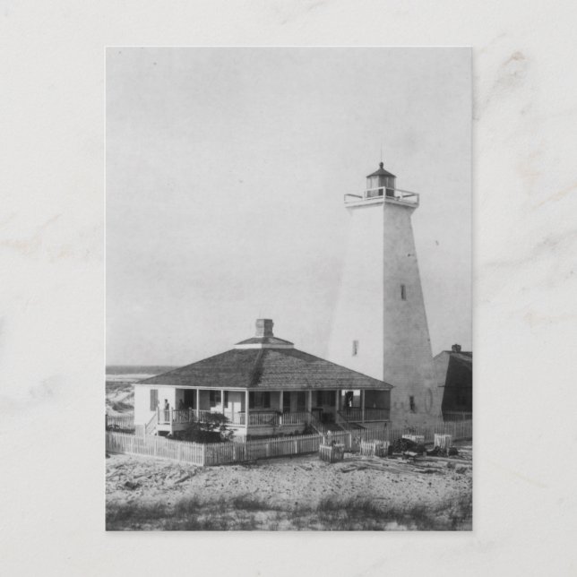 Ship Island Lighthouse Postkarte (Vorderseite)