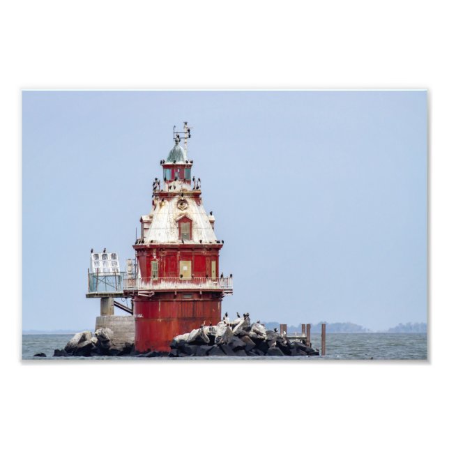 Ship John Shoal Lighthouse Fotodruck (Vorne)
