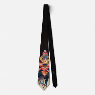 Ship Shock Retro Science Fiction Necktie Krawatte