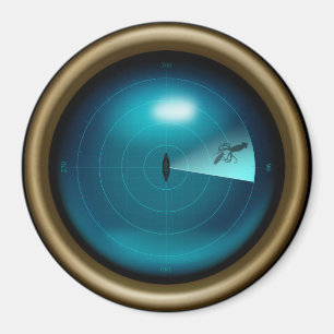 Ship Sonar Giant Tintenfisch Kraken Steampunk Naut Magnet