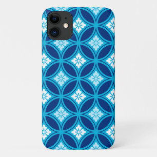 Shippo mit Blume Motif, Deep Indigo Blue Case-Mate iPhone Hülle