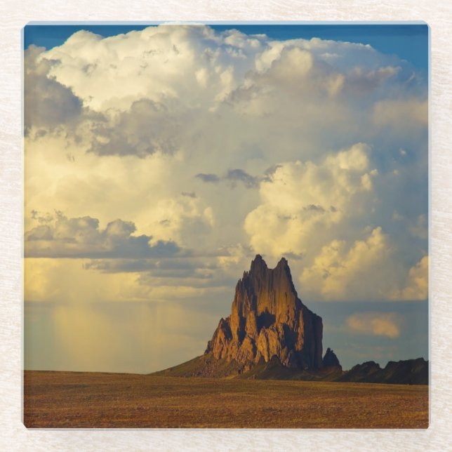 Shiprock gegen Thunderhead Glasuntersetzer (Vorderseite)