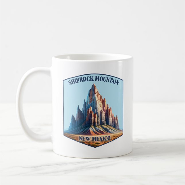 Shiprock Mountain New Mexico Kaffeetasse (Links)