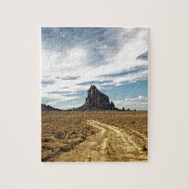 Shiprock New Mexiko-Gebirgssüdwestlandschaft Puzzle (Vertikal)