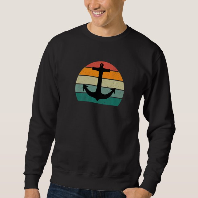 Ships Boat Captain Sail Sailing Port Sea Lake Wate Sweatshirt (Vorderseite)