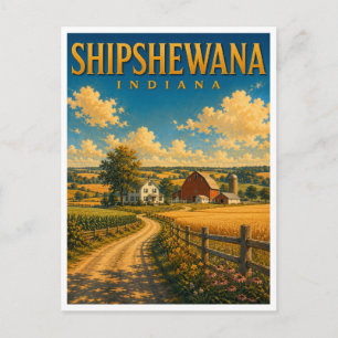 Shipshewana Indiana Amish Countryside GeoSaga Postkarte
