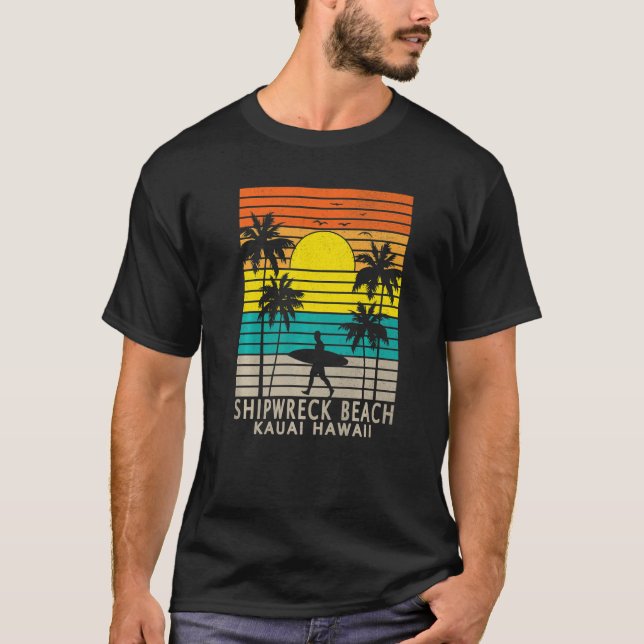 Shipwreck Beach Kauai Hawaii HI Hawaiian Island Su T-Shirt (Vorderseite)