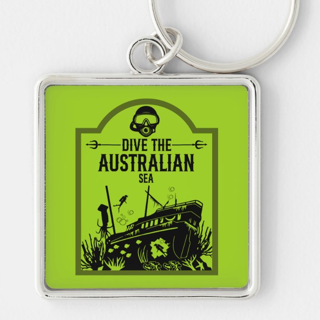 Shipwreck Diving Australia Schlüsselanhänger (Vorne)