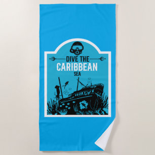 Shipwreck Diving Caribbean Strandtuch
