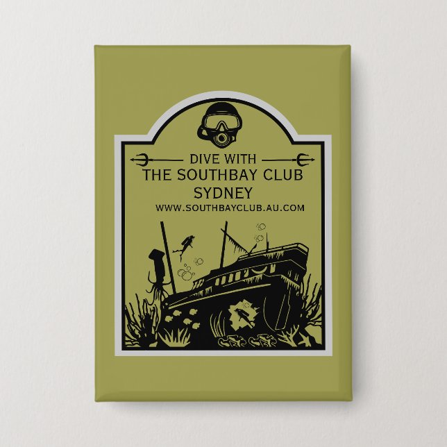 Shipwreck Tauchclub Button (Vorderseite)