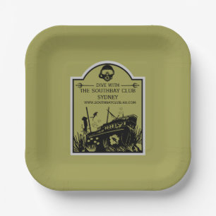 Shipwreck Tauchclub Pappteller