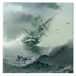 Shipwreck (von Ivan Aivazovsky) Fliese