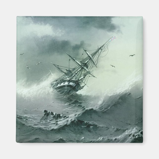 Shipwreck (von Ivan Aivazovsky) Magnet (Vorne)