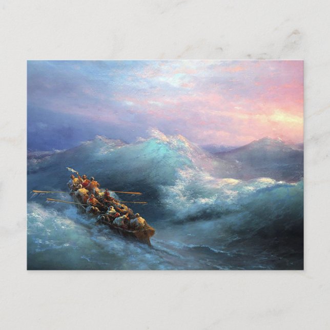 Shipwreck von Ivan Aivazovsky Postkarte (Vorderseite)